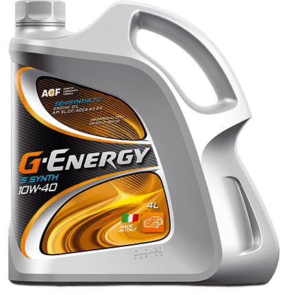 Масло моторное Gazpromneft G-Energy S Synth 10/40 API SL/CF ACEA A3/B4 (0,86 кг, 1 л.)