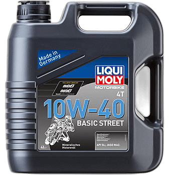 Масло моторное Liqui Moly Motorbike 4T Basic Street 10/40 API SN Plus (4 л.)