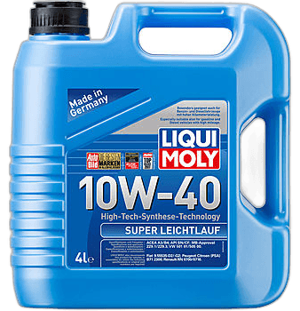 Масло моторное Liqui Moly Super LeichtLauf 10/40 API SN (4 л.)