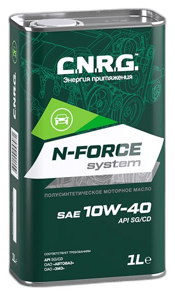 Масло моторное C.N.R.G. N-Force System 10/40 API SG/CD