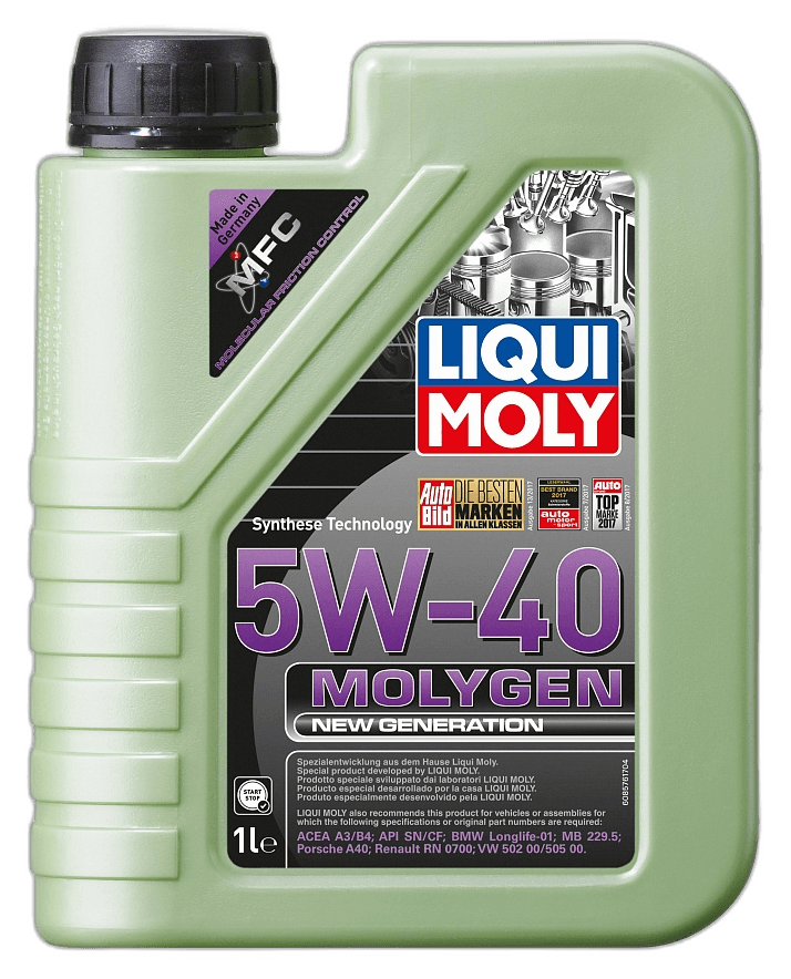 Масло моторное Liqui Moly Molygen New Generation 5W-20 API SN Plus
