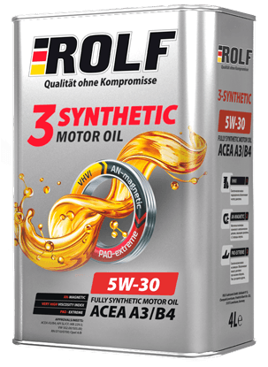 Масло моторное Rolf 3-Synthetic 5W-30 API SN ACEA C3