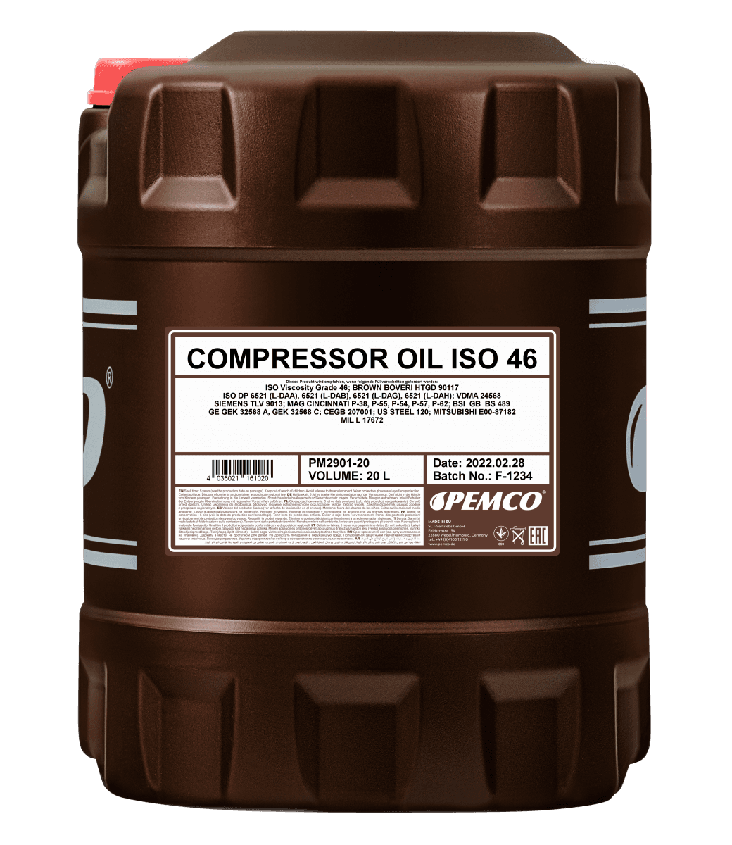 Масло компрессорное Pemco Compressor Oil ISO VDL 46