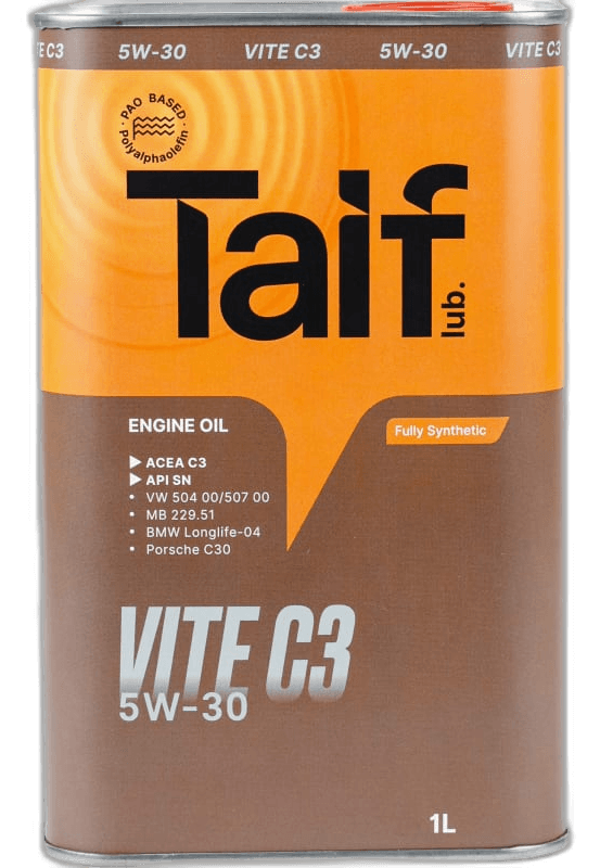 Масло моторное Taif Vite C3 PAO 5/30 API SN ACEA C3