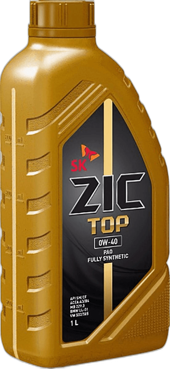 Масло моторное ZIC TOP 0/40 API SN ACEA A3/B4