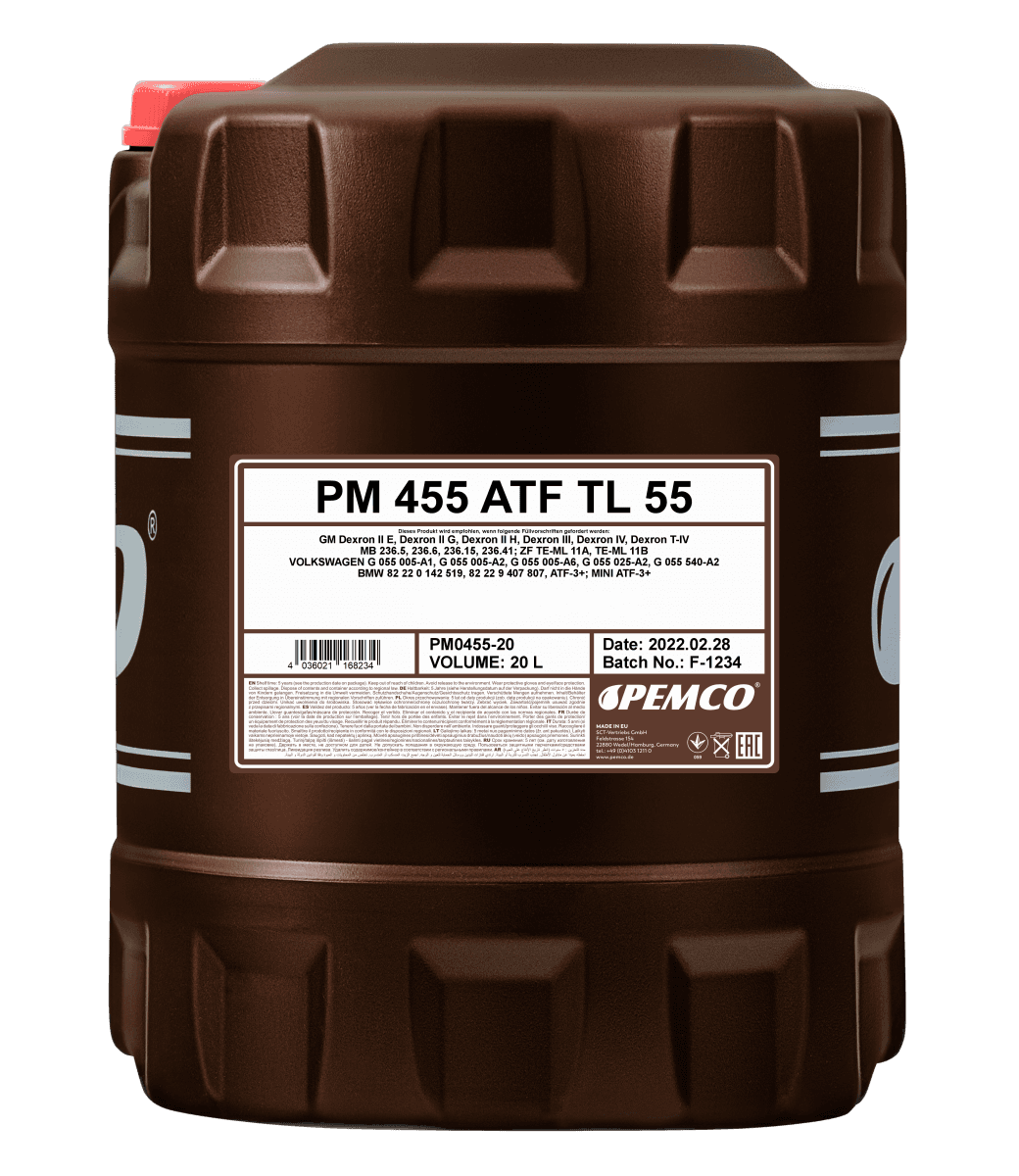 Масло трансмиссионное Pemco iMATIC 455 ATF TL 55