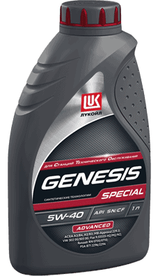Масло моторное Лукойл GENESIS SPECIAL ADVANCED 5/40 API SN/CF
