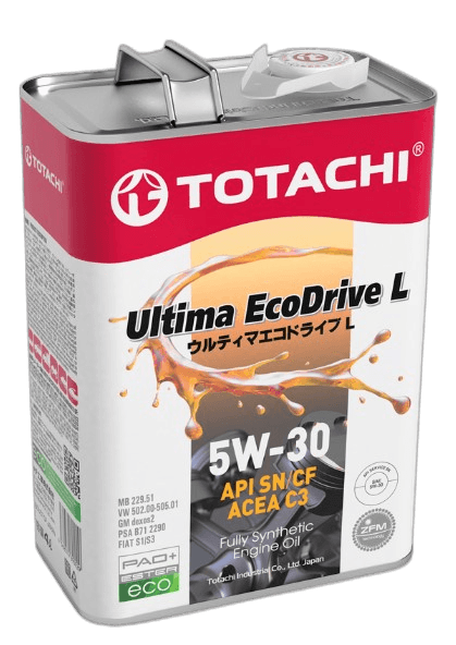 Масло моторное TOTACHI Ultima Ecodrive L Fully Synthetic 5W-30 API SN/CF ACEA C3