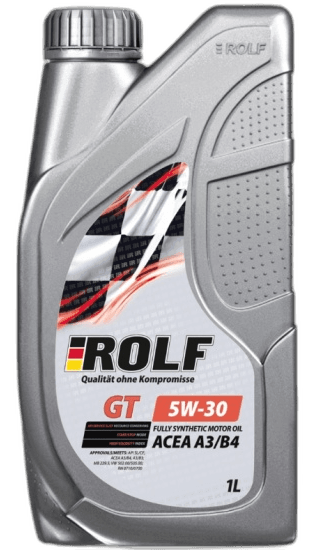 Масло моторное Rolf GT 5/30 API SL/CF ACEA A3/B4 (1 л.) пласт.