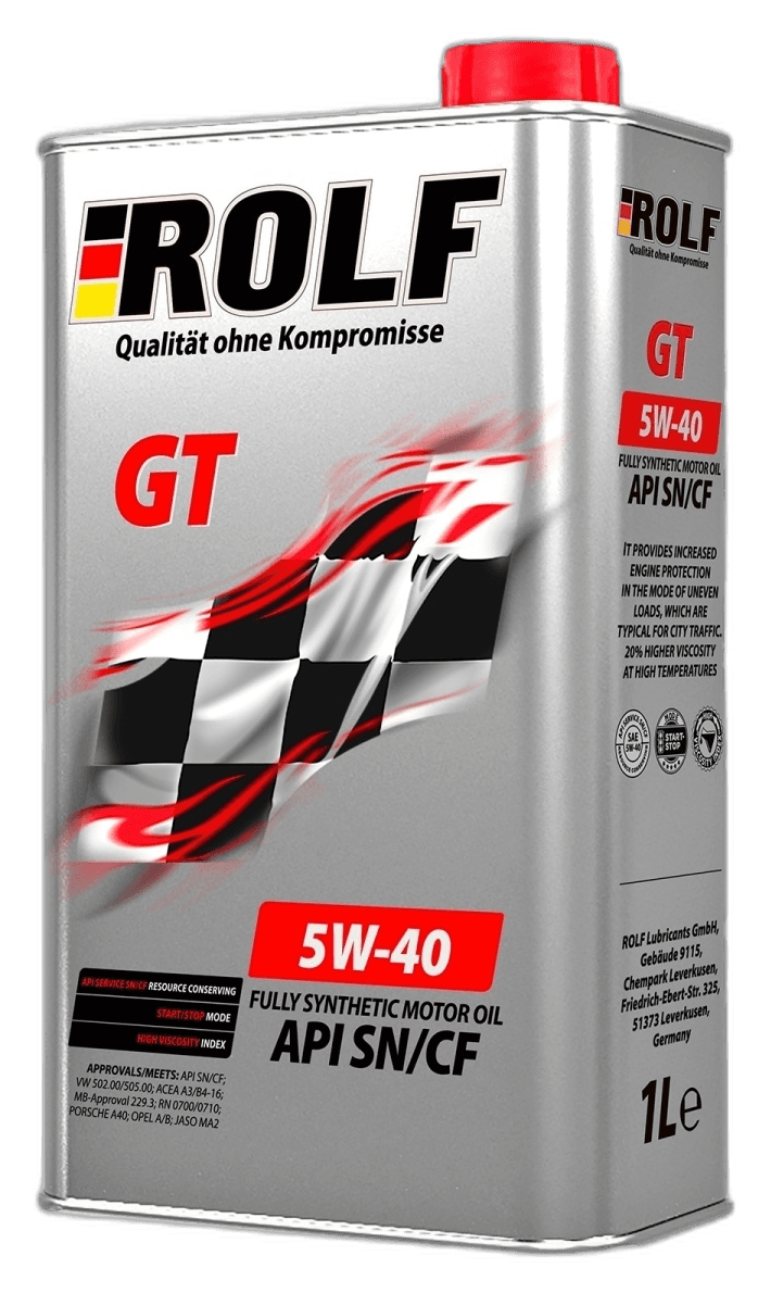 Масло моторное Rolf GT 5/30 API SL/CF ACEA A3/B4