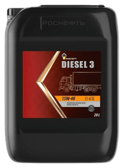 Масло моторное Роснефть Diesel 3 15/40 API CI-4/SL (20 л.)