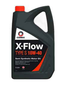 Масло моторное Comma X-FLOW TYPE S 10W-40 API SL/CF ACEA A3/B3