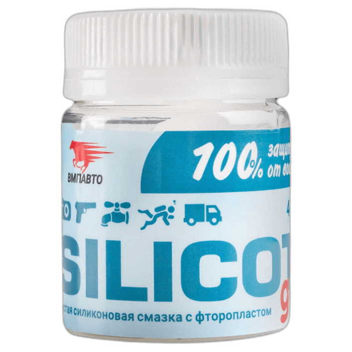 Смазка силиконовая термовлагостойкая с фторопластом ВМПАВТО Silicot Gel