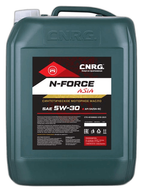 Масло моторное C.N.R.G. N-Force Asia PAO 5/30 API SN-RC ILSAC GF-5