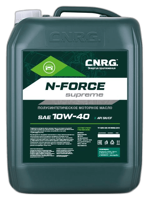 Масло моторное C.N.R.G. N-Duro Power 5W-40 API CI-4/SL ACEA E7