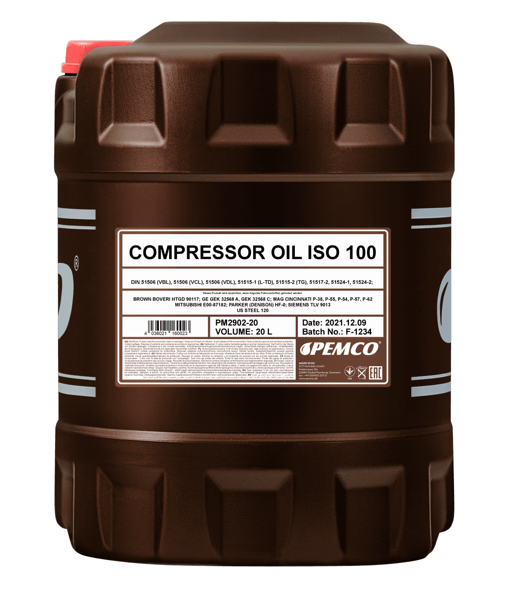 Масло компрессорное Pemco Compressor Oil ISO VDL 100