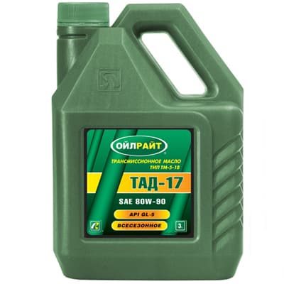 Масло трансмиссионное Oil Right ТАД-17 80/90 API GL-5 (5 л.)