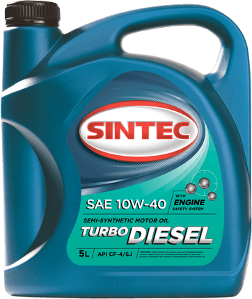 Масло моторное Sintoil/Sintec Turbo Diesel 10/40 API CF-4/CF/SJ (5 л.)