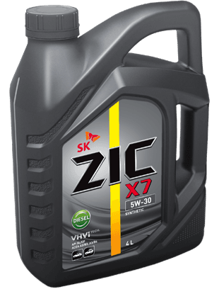 Масло моторное ZIC X7 Diesel 5/30 API CF/SL (4 л.)