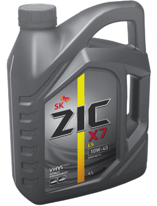 Масло моторное ZIC X7 LS 10/40 API SN/CF (6 л.)