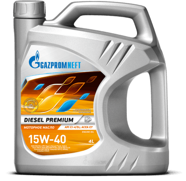 Масло моторное Gazpromneft Diesel Premium 15/40 API CI-4/SL (4,42 кг, 5 л.)