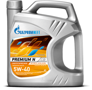 Масло моторное Gazpromneft Premium N 5/40 API SN/CF (3,43 кг, 4 л.)