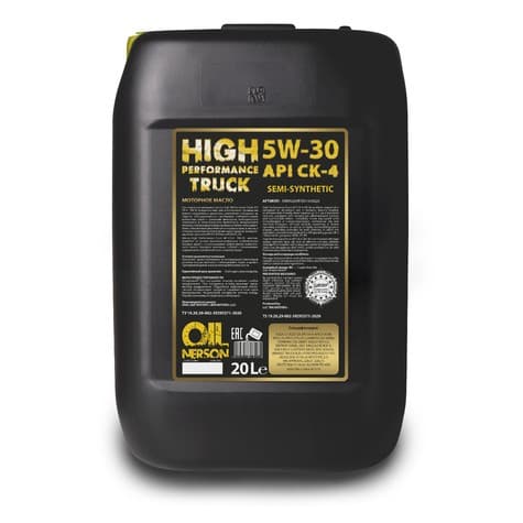 Масло моторное Nerson High Performance Truck 5/30 API CK-4/SN (20 л.)