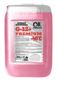 Антифриз Nerson HD Premium G-12+ (-40) красный (20 л.)
