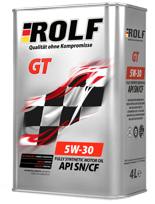 Масло моторное Rolf GT 5/30 API SN/CF ACEA C2/C3 (4 л.)