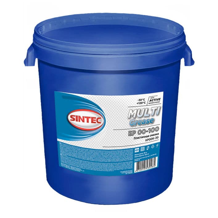 Смазка многоцелевая пластичная Sintec Multi Grease EP 00-100 (18 кг.)