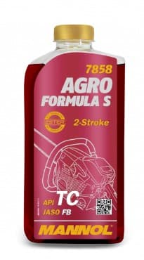 Масло моторное Mannol 2T Agro Formula S STIHL API TC синтетическое (1 л.)
